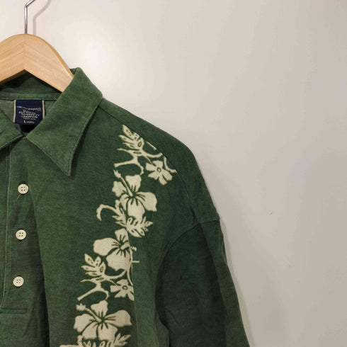 チャンピオン Champion ハイビスカス柄 半袖ポロシャツ メンズ JPN:L