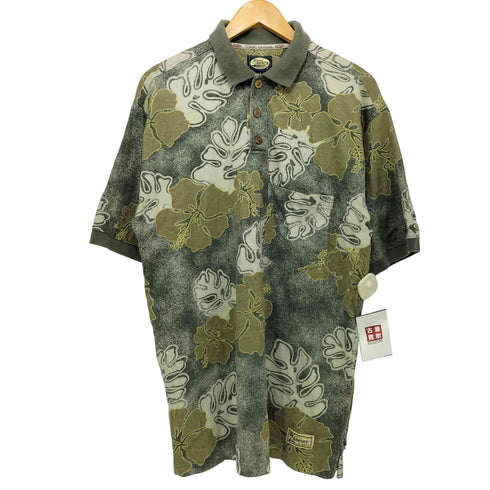 トミーバハマ Tommy Bahama フラワープリント 半袖ポロシャS メンズ import:S
