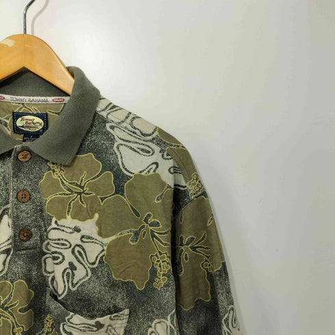 トミーバハマ Tommy Bahama フラワープリント 半袖ポロシャS メンズ import:S