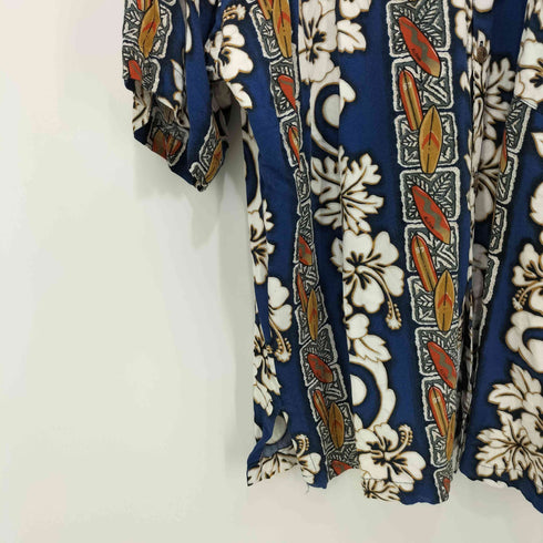 POPETES レーヨン 総柄アロハシャツ メンズ import:XL