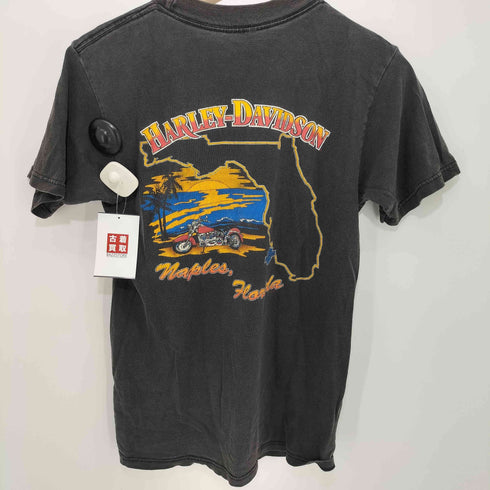 ハーレーダビッドソン HARLEY-DAVIDSON 90-2000s ナイト バイク プリント ショートスリーブ クルーネックTシャツ メンズ
