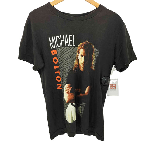 ヘインズ Hanes 1992年 USA製 シングルステッチ アーティストツアープリント ショートスリーブクルーネックTシャツ メンズ import:XL