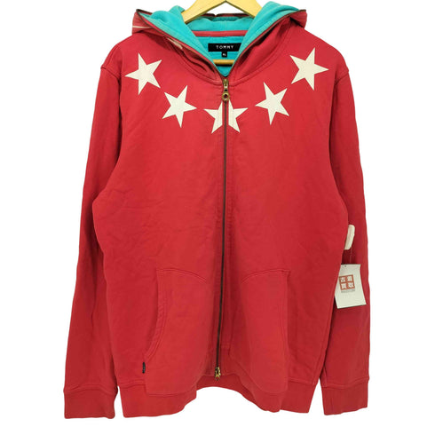 トミー TOMMY 星柄 フルジップパーカー メンズ import:XL
