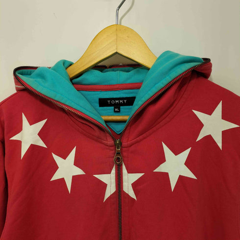 トミー TOMMY 星柄 フルジップパーカー メンズ import:XL