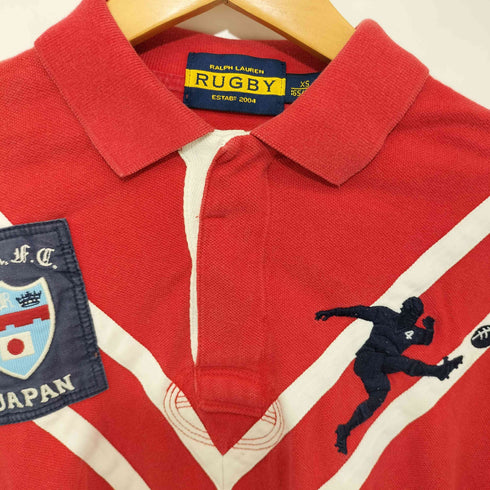 ラグビーラルフローレン Rugby Ralph Lauren 国旗刺繍 キャラクター刺繍 ショートスリーブポロシャツ メンズ import:XS