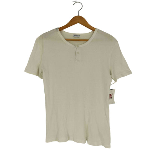 ドルチェアンドガッバーナ DOLCE&GABBANA ストレッチ リブ ヘンリーネックTシャツ メンズ import:XS