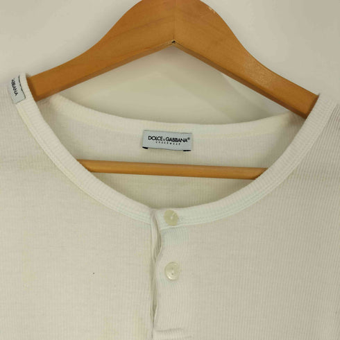 ドルチェアンドガッバーナ DOLCE&GABBANA ストレッチ リブ ヘンリーネックTシャツ メンズ import:XS
