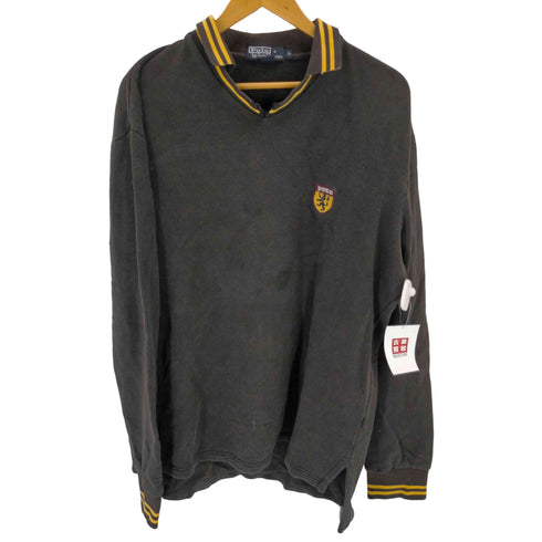 ポロバイラルフローレン Polo by RALPH LAUREN Vネック ロゴパッチ プレッピースウェット メンズ import:L