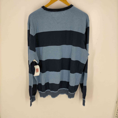 トミーヒルフィガー TOMMY HILFIGER ロゴ刺繍ボーダーニット メンズ import:XL