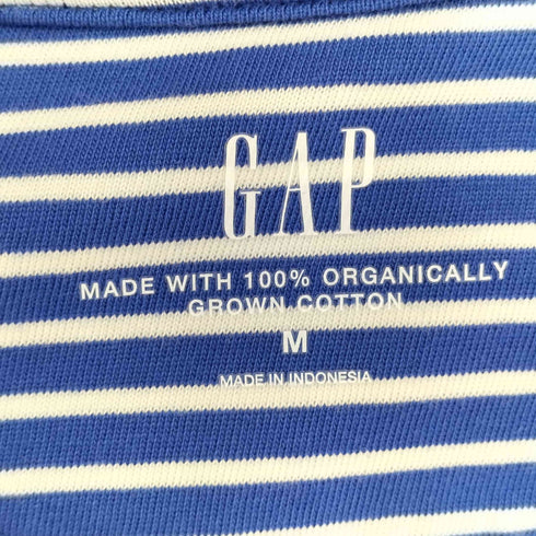 ギャップ Gap ボーダーコットン S/S Tシャツ レディース import:M