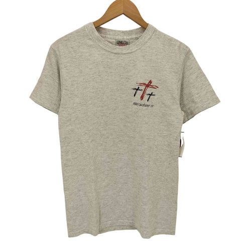 90S USA製 FRUIT OF THE LOOM ボディ FAIRHOPE CELEBRATES THE BAY 94 プリント ボロ S/S Tシャツ シングルステッチ メンズ import:L
