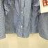 ザラ ZARA フリル クロップド ストライプ L/S シャツ ブラウス レディース import:M