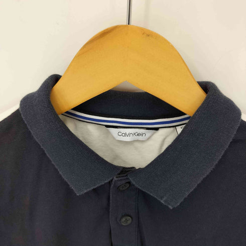 カルバンクライン CALVIN KLEIN トリコロール 鹿の子ポロシャツ メンズ import:XS