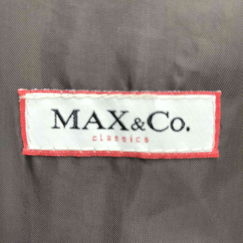 マックスアンドコー MAX & CO. キルティング ジップアップ ダウン ジャケット レディース JPN:36