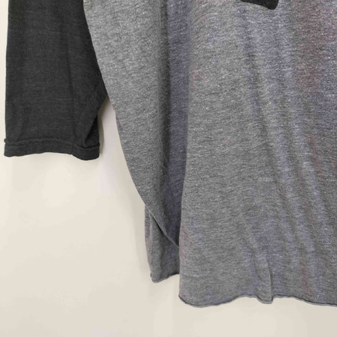 HOMAGE USA製 OHIO バード アニマル プリント ラグラン Tシャツ メンズ import:XXL