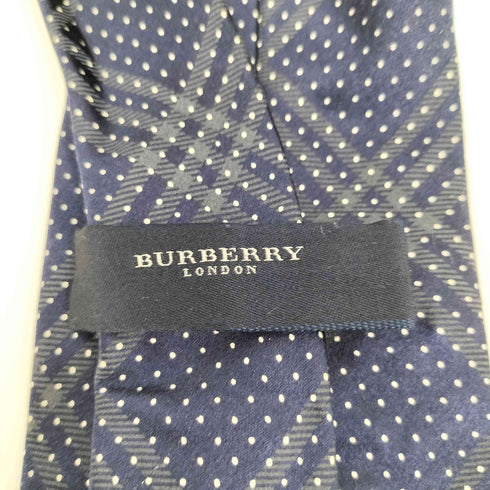 バーバリーロンドン BURBERRY LONDON ドット柄 シルクネクタイ メンズ