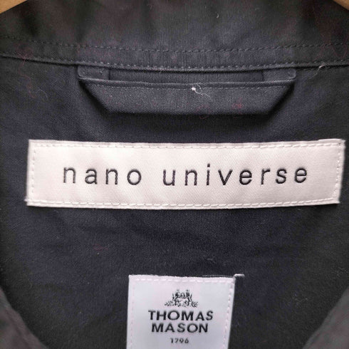 ナノユニバース NANO universe 24SS THOMAS MASON ポプリンシャツブルゾン メンズ JPN:M