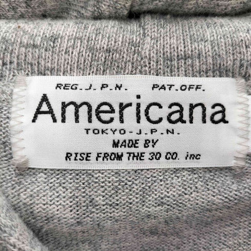 アメリカーナ Americana 染み込みプリント カレッジロゴ パーカー ワンピース レディース
