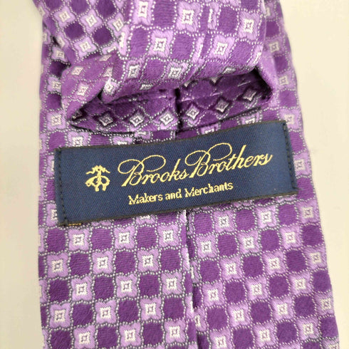ブルックスブラザーズ BROOKS BROTHERS USA製 総柄 シルクネクタイ メンズ