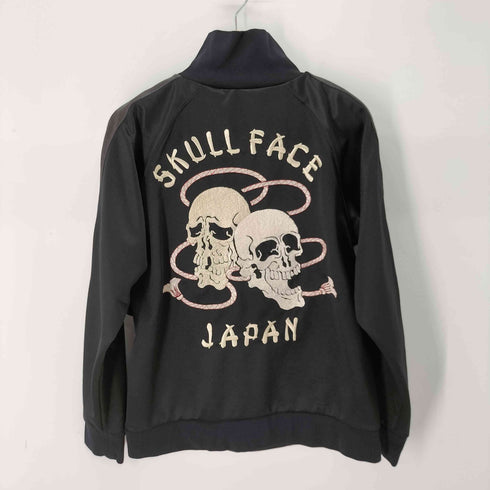 クロップドヘッズ CROPPED HEADS 両面刺繍 スカルツーフェイス トラックジャケット メンズ JPN:L