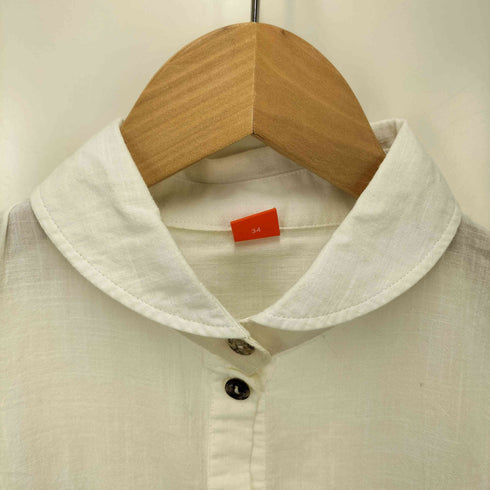 ヒューゴボス HUGO BOSS コットン ラウンドカラー L/S チュニック シャツ レディース DE:34