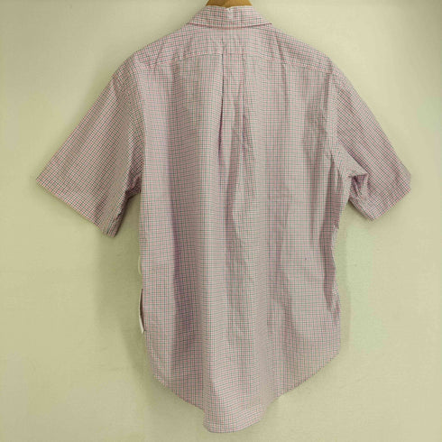 ラルフローレン RALPH LAUREN CLASSIC FIT チェック柄 ボタンダウン 半袖シャツ メンズ LL