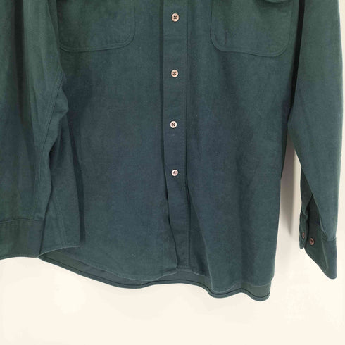 ナイツブリッジ KNIGHTSBRIDGE 90S 襟芯 フラップポケット フェイクスウェード レギュラーカラー L/S シャツ メンズ import:XL