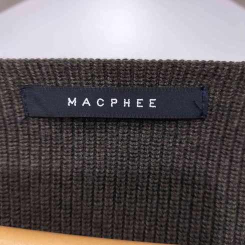 マカフィー MACPHEE コットンウールVネックプルオーバー レディース JPN:S