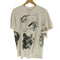 80S USA製 STEDMANボディ 騙し絵 トロンプルイユ 総柄 プリント S/S クルーネック Tシャツ 袖シングルステッチ 89年製 メンズ import:L