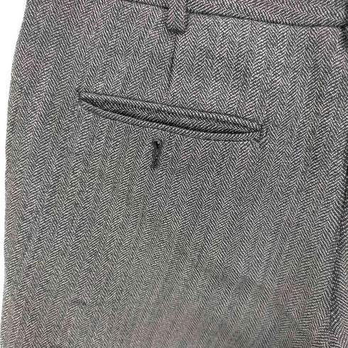 サンローランパリ SAINT LAURENT PARIS Classic Slim Gabardine Wool Trousers メンズ 46