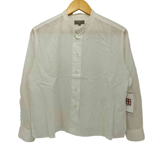 マーガレットハウエル MARGARET HOWELL ノーカラー長袖シャツ レディース JPN:1