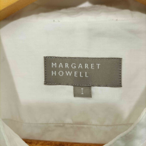 マーガレットハウエル MARGARET HOWELL ノーカラー長袖シャツ レディース JPN:1