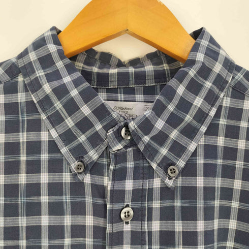 マークスアンドスペンサー MARKS&SPENCER チェック コットン ボタンダウンシャツ メンズ import:XL