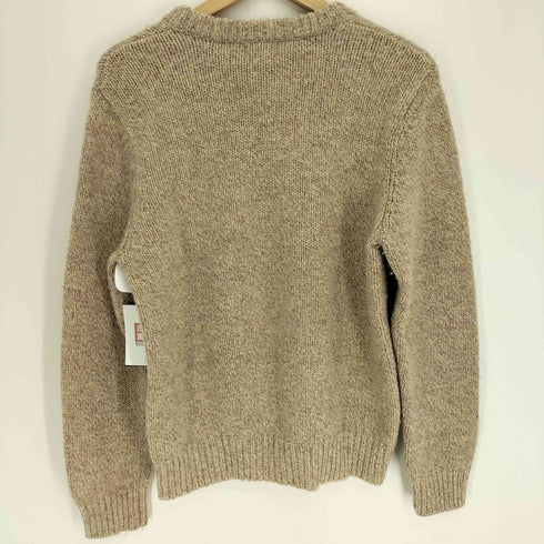 エルエルビーン L.L.Bean 羊毛 畦編み クルーネック プルオーバー ニット セーター メンズ import:M