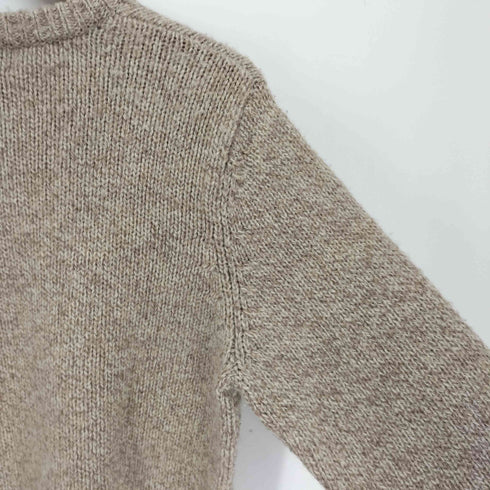 エルエルビーン L.L.Bean 羊毛 畦編み クルーネック プルオーバー ニット セーター メンズ import:M