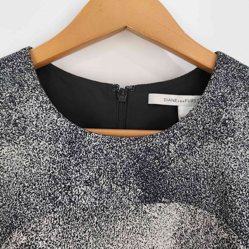 ダイアンフォンファステンバーグ DIANE VON FURSTENBERG 総柄 ナイロンポリ ノースリーブワンピース レディース 4