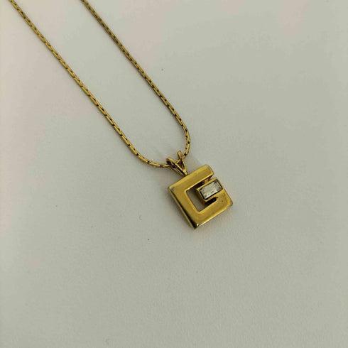 ジバンシィ GIVENCHY ロゴ ゴールドカラー ネックレス レディース