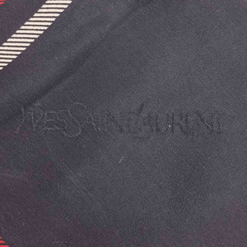 イヴサンローラン Yves Saint Laurent ロゴ総柄 シルク スカーフ レディース