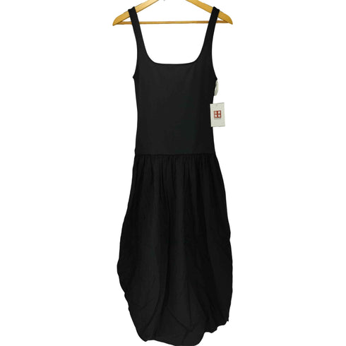 ザラ ZARA リブニット ボリュームキャミワンピース ジャンスカ レディース S