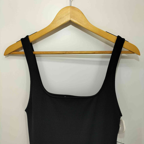 ザラ ZARA リブニット ボリュームキャミワンピース ジャンスカ レディース S