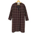 レイビームス Ray BEAMS ノーカラーウールチェックコート レディース