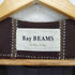 レイビームス Ray BEAMS ノーカラーウールチェックコート レディース
