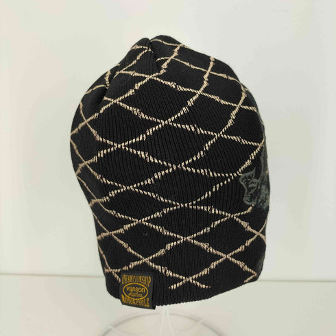 バンソン VANSON スカル刺繍 コットンワッチキャップ メンズ