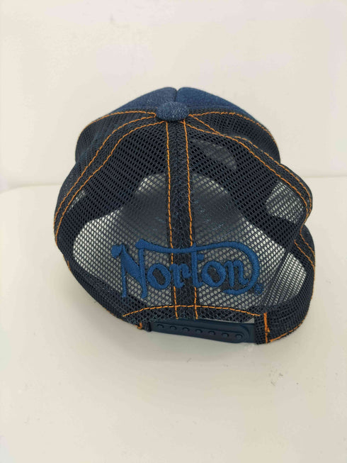 ノートン NORTON ロゴ刺繍 デニム メッシュキャップ メンズ FREE