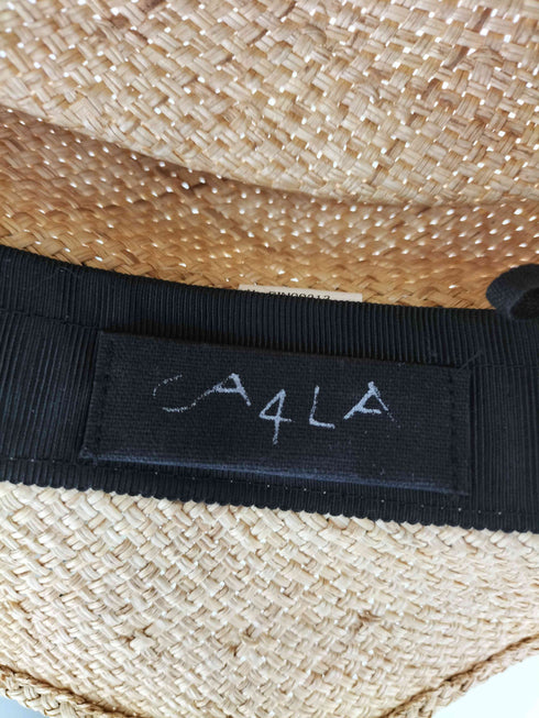 カシラ CA4LA 水玉リボン カンカン帽 レディース