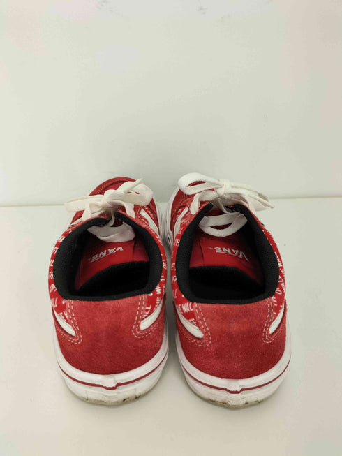 バンズ VANS FALKEN RED/WHITE ローカットスニーカー レディース JPN:22.5