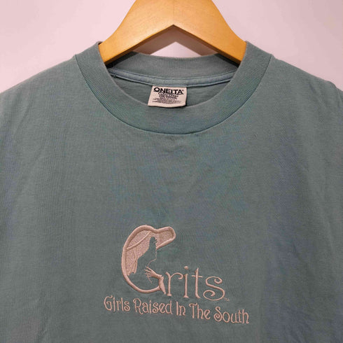 オニータ ONEITA USA製 刺繍ロゴS/S TEE メンズ L