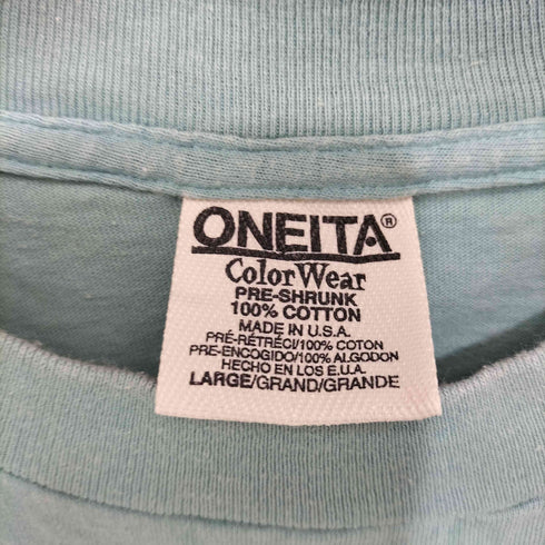 オニータ ONEITA USA製 刺繍ロゴS/S TEE メンズ L
