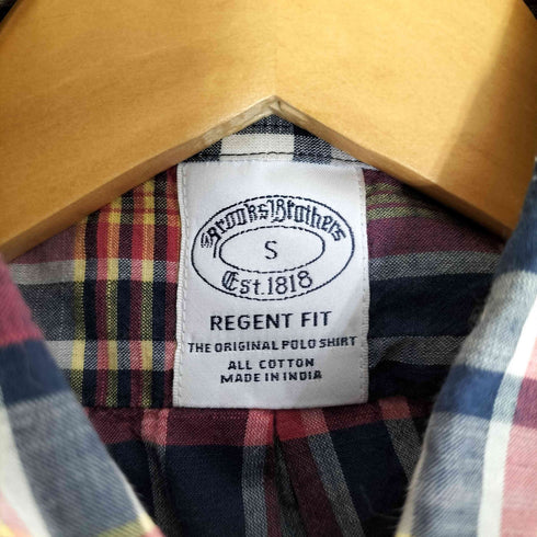 ブルックスブラザーズ BROOKS BROTHERS REGENT FIT チェック ボタンダウン シャツ メンズ import:S