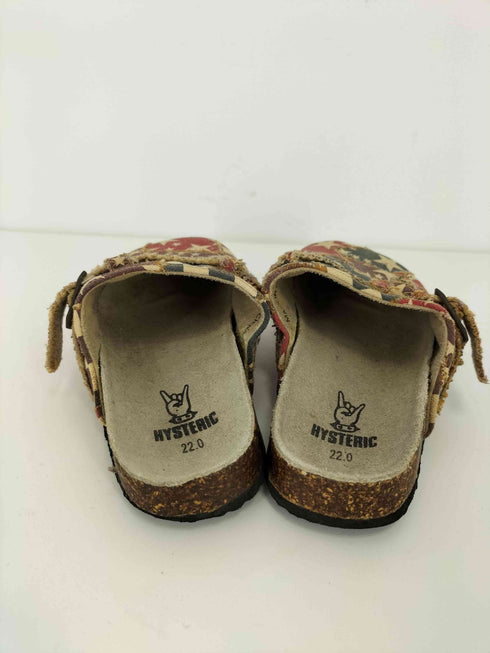 ヒステリックグラマー HYSTERIC GLAMOUR パッチワークサンダル レディース JPN:22